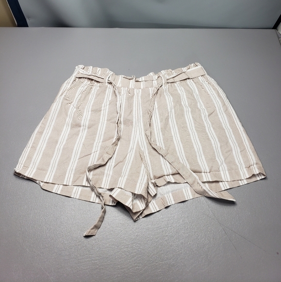 Jolie and joy high waist striped shorts women's plus size 2X - Picture 1 of 9